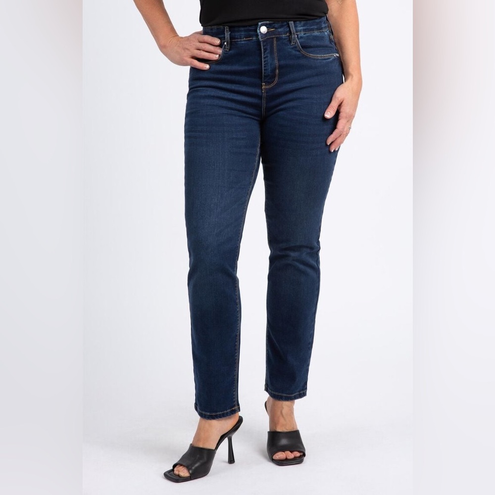 Simon Chang Sexy Has No Age Women's High Rise Jeans - Dark Blue